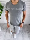 Tricou barbati gri slim fit B2418 N5-4.1